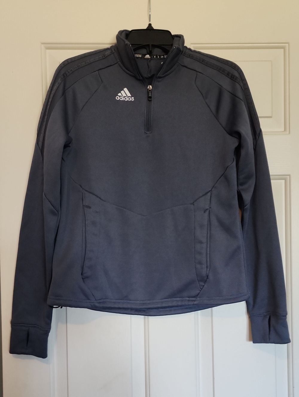 adidas Men’s Dark Gray 1/4 Zip Performance Pullover